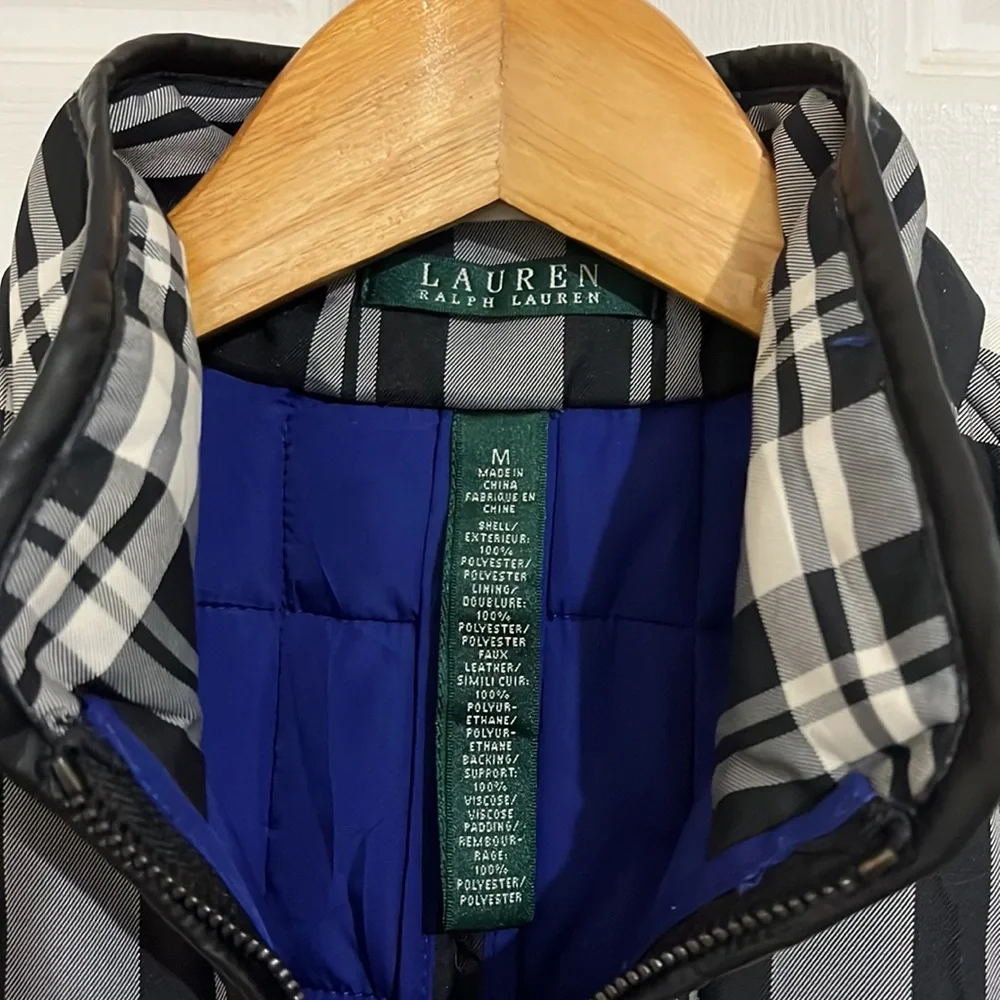 Ralph Lauren Vest Plaid Riding Vest - Picture 3 of 6